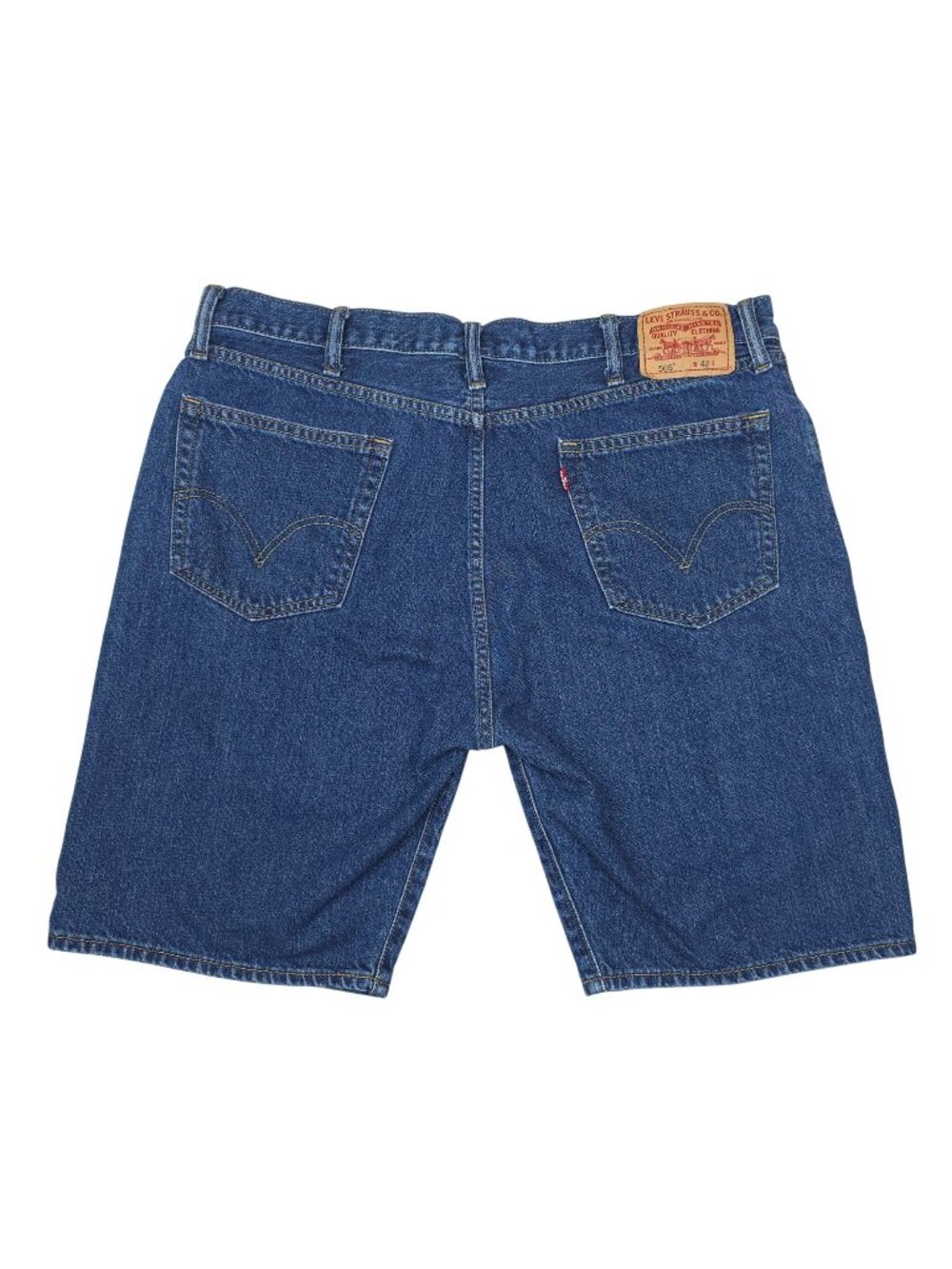 Levis 505 Mens Straight Fit Denim Jean Shorts W42 Casual Y2K 90s Excellent